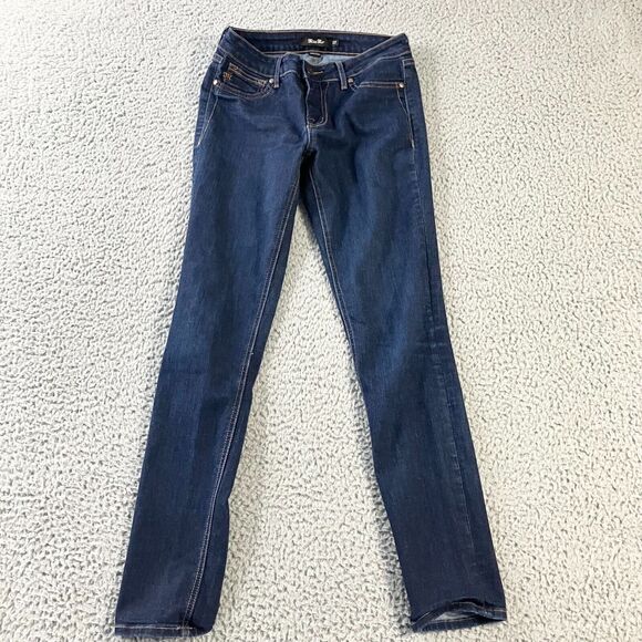 Miss Me Jeans Womens 27 Blue DK Rinse Denim Straight Leg Made In USA Casual - Picture 1 of 7
